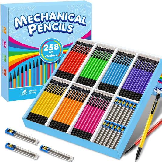 BainGesk Mechanical Pencils Bulk Set with 210 Pencils and Refills