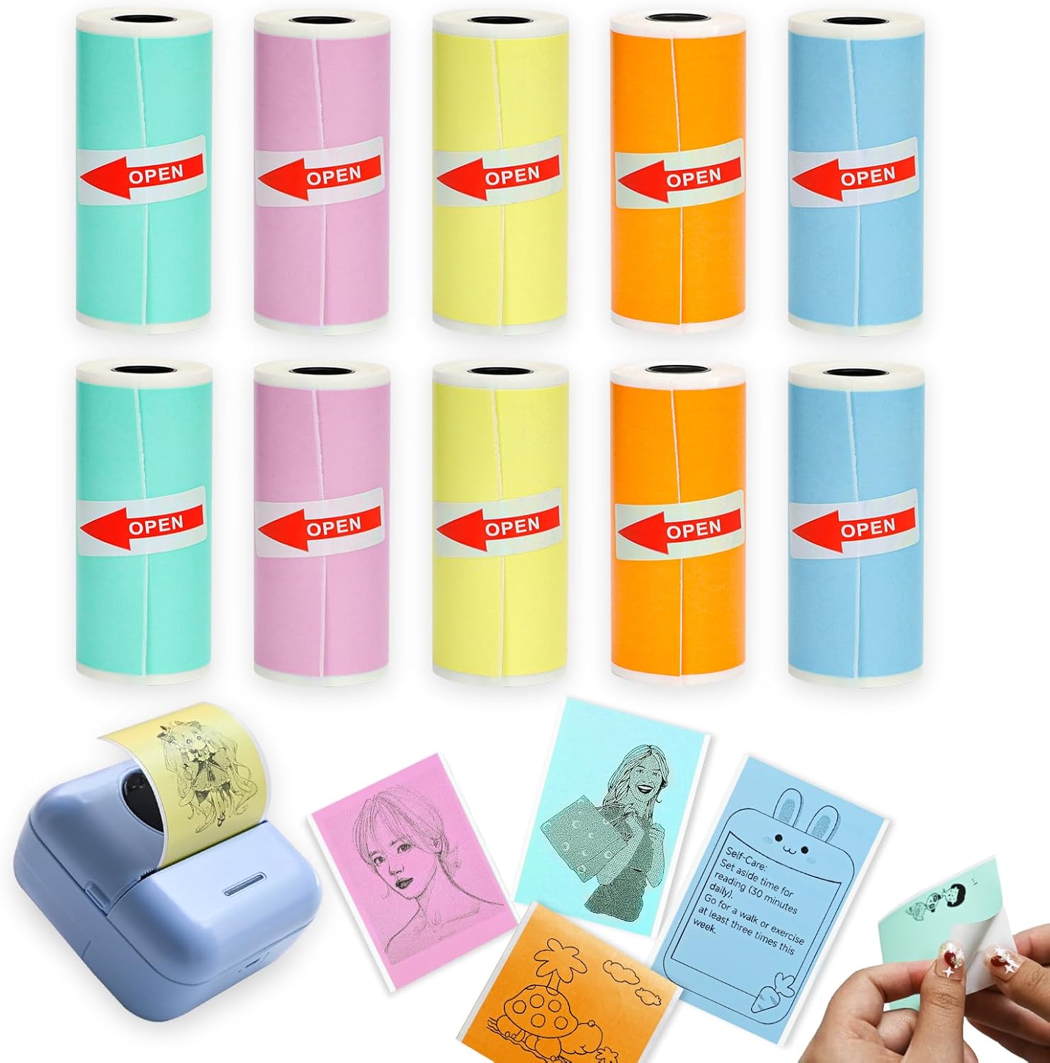 Vibrant Thermal Paper Rolls for Study & Photos