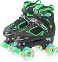 Nattork Kids Roller Skates for Boys Girls - Adjustable Light-Up Wheels