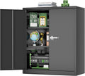 Greenvelly Metal Storage Cabinet 36 in Locking Garage Cabinet - Secure