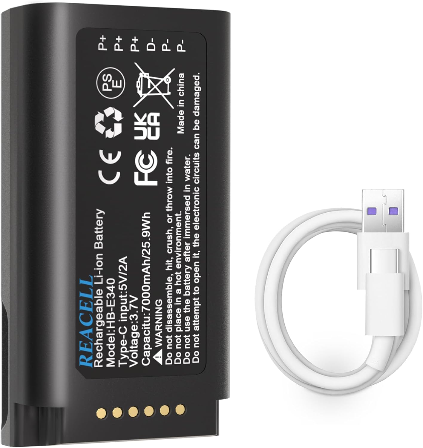 E340 Rechargeable 7000mAh Battery by REACELL