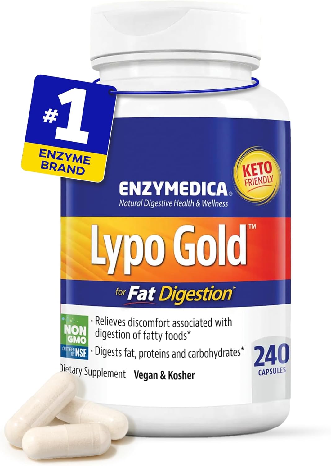 High Potency Lipase Digestive Enzymes for Fat Digestion