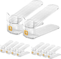 Clear Shoe Slots Organizer 10Pack - Adjustable Space Saver for Closets