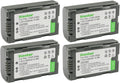 Kastar 4-Pack CGR-D08 Battery Replacement - High Capacity 4-Pack