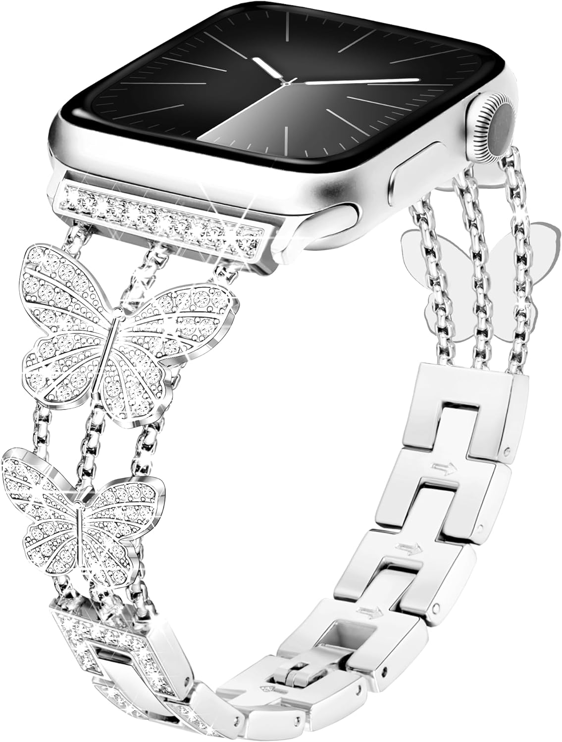 Women's Diamond Butterfly Apple Watch Band