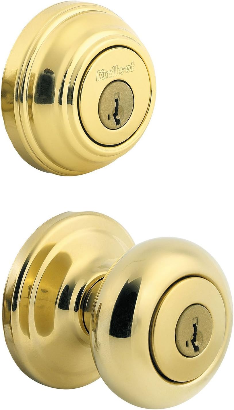 Kwikset Juno Keyed Entry Door Knob and Deadbolt Combo Pack