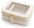 Aveniee Clear Makeup Bags - Double Layer Cosmetic Case for Travel