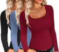 3 Pack of Women's Long Sleeve Thermal Shirts by Ekouaer