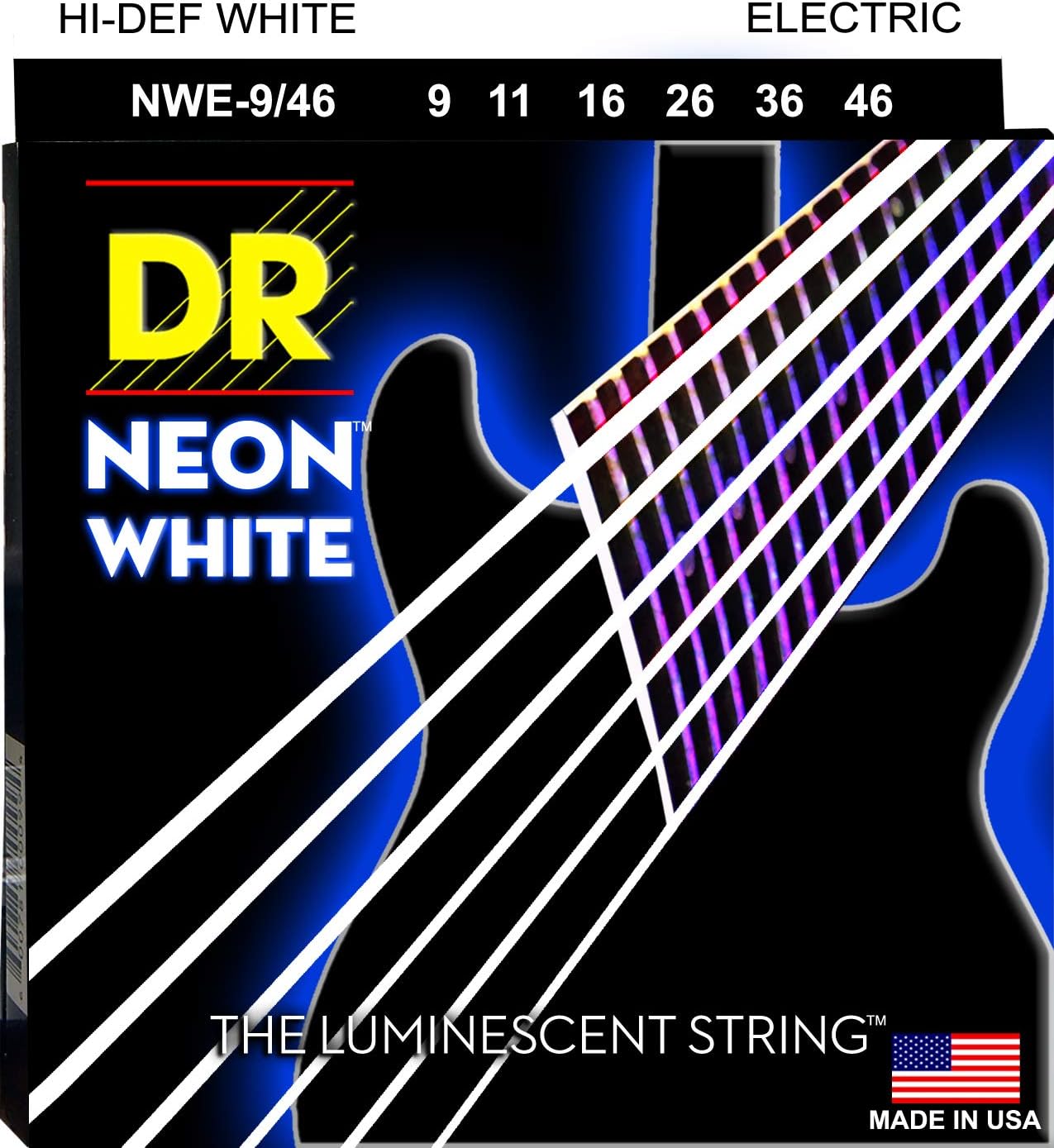 DR Strings HI-DEF NEON Electric Guitar Strings for Bright Tones