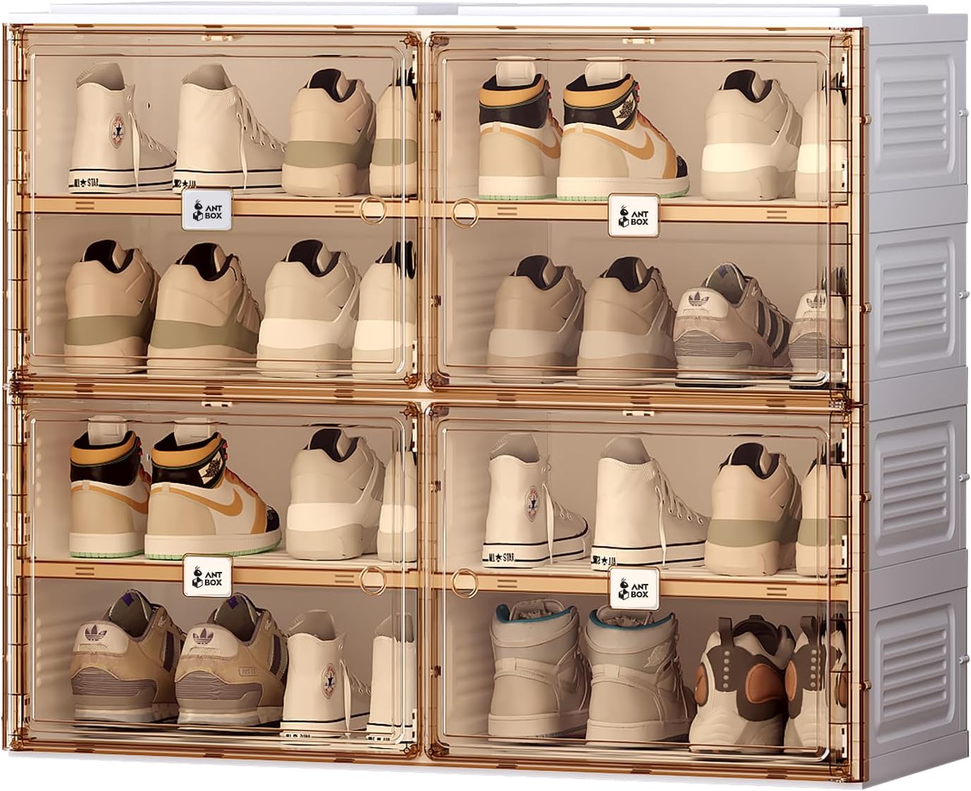 ANTBOX Portable Shoe Rack Organizer for Closet Entryway Storage
