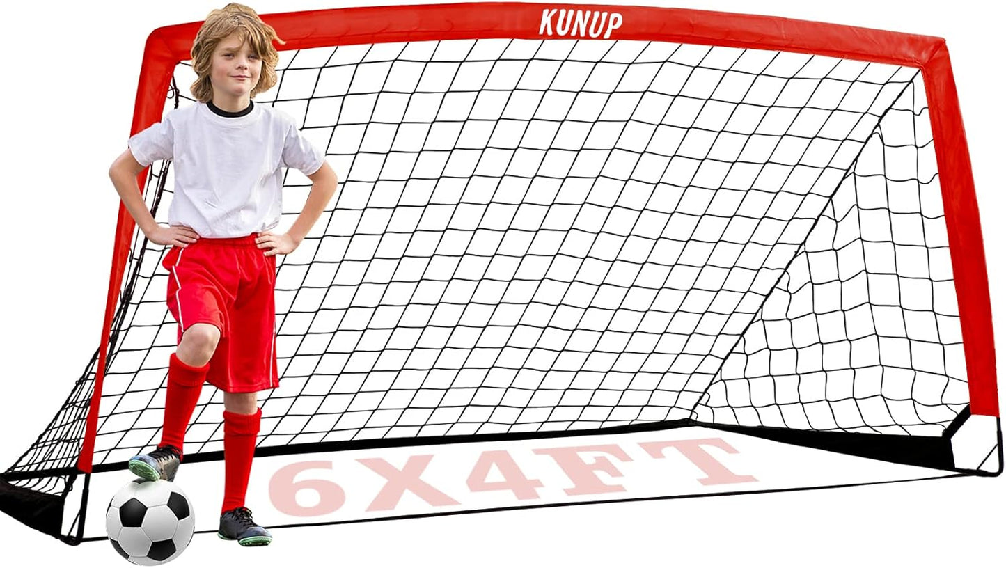 Kids Soccer Goal for Backyard - Easy Foldable Soccer Net