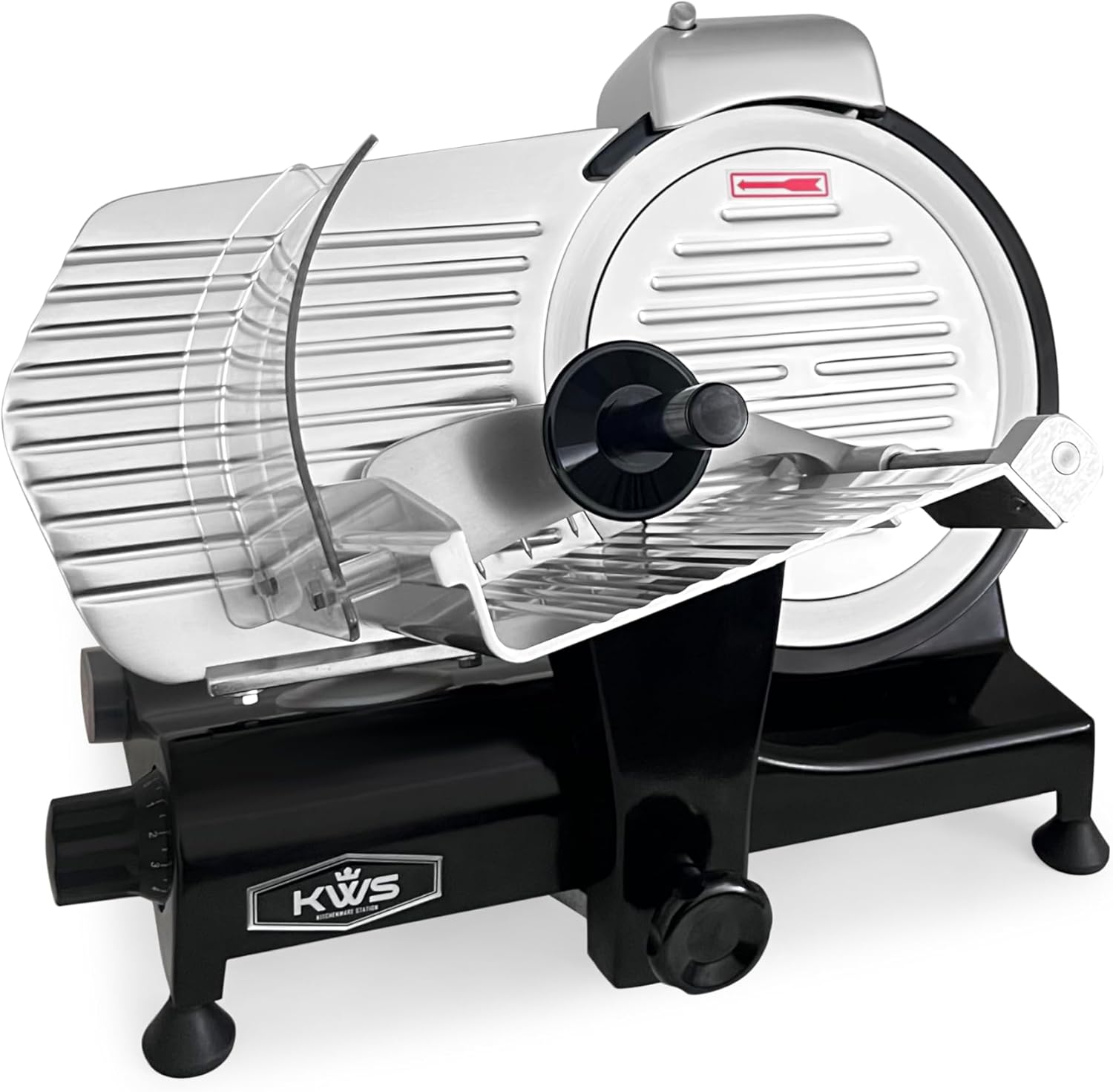 KWS MS-10XS Premium 320W Electric Meat Slicer for Home Use