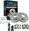 TRQ Front Brake Pad & Rotor Kit Compatible with 2000-2006 Nissan