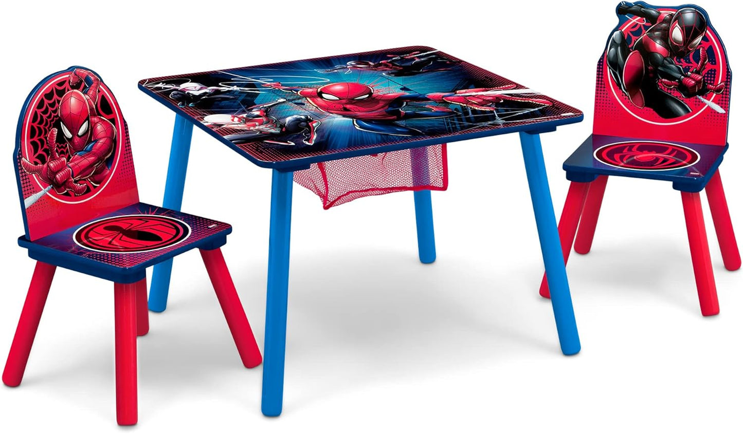 Delta Children Marvel Spider Man Kids Table Set with Storage