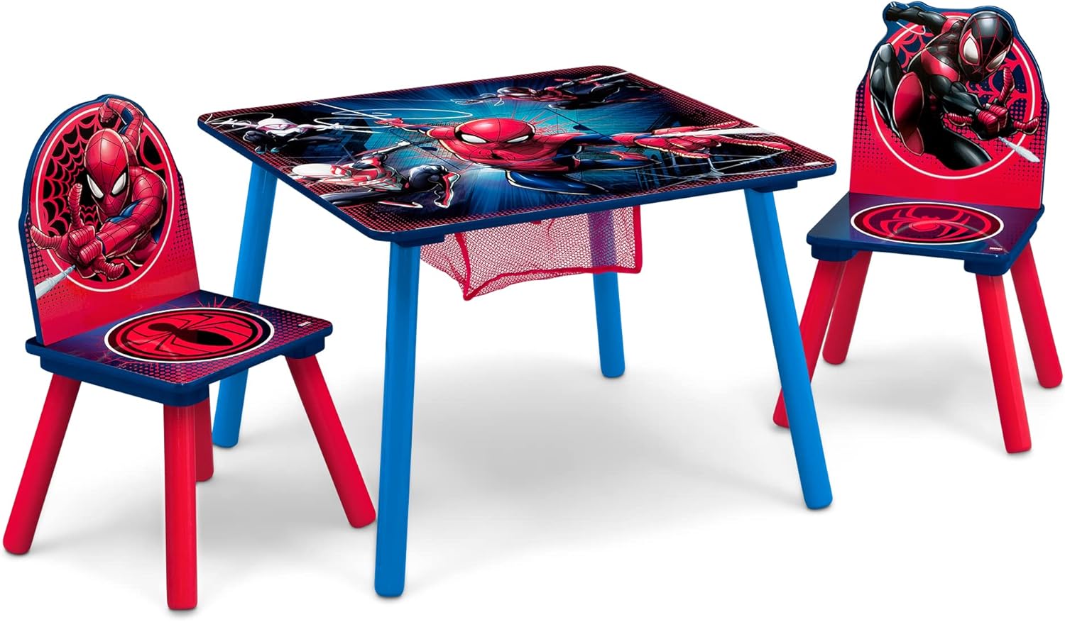 Delta Children Marvel Spider Man Kids Table Set with Storage