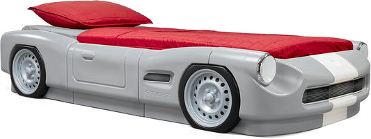 Step2 Roadster Toddler-to-Twin Bed for Boys & Girls, Gray