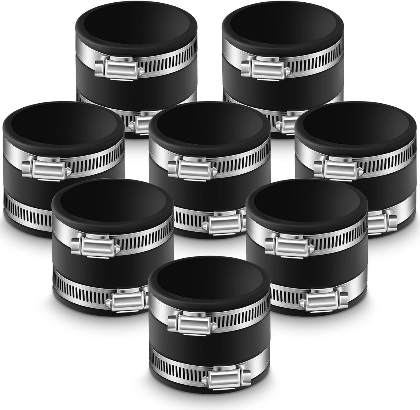 Minatee 8 Pcs Dust Control Flex Cuffs for Plumbing Connections