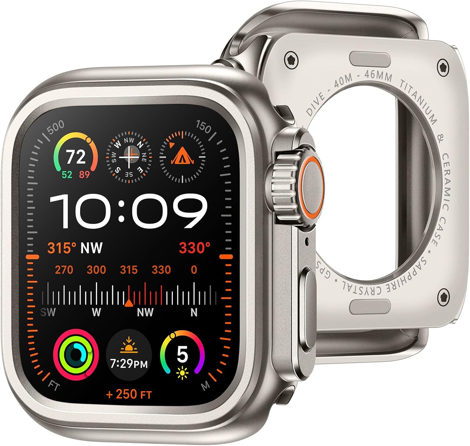 Stainless Steel Apple Watch 45mm Case: Seamless Transition to Ultra 2/1