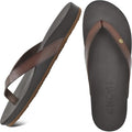 ONCAI Womens Flip Flops Comfortable Leather Strap Casual Sandals