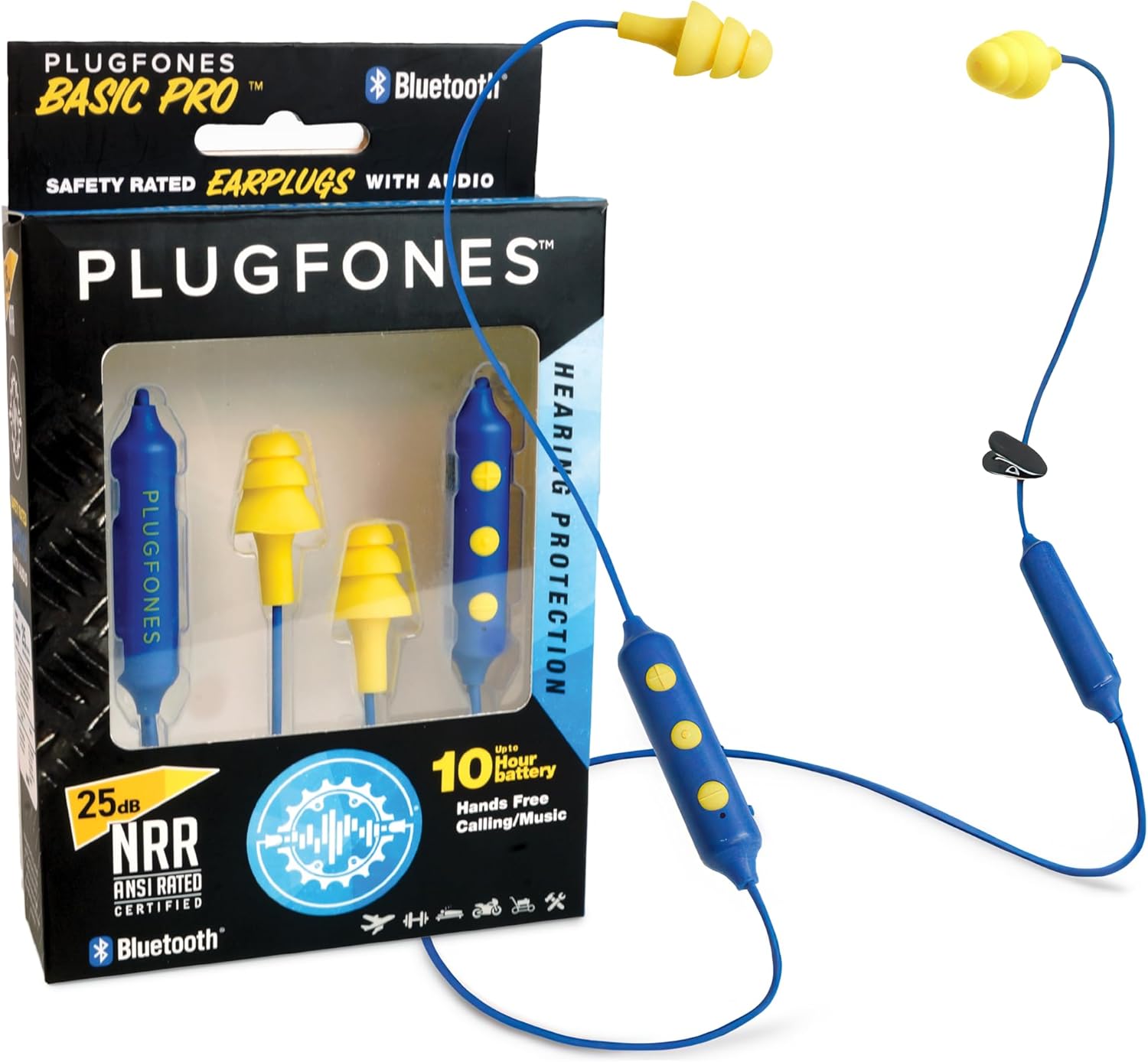 Plugfones Basic Pro: Wireless Earplug Headphones
