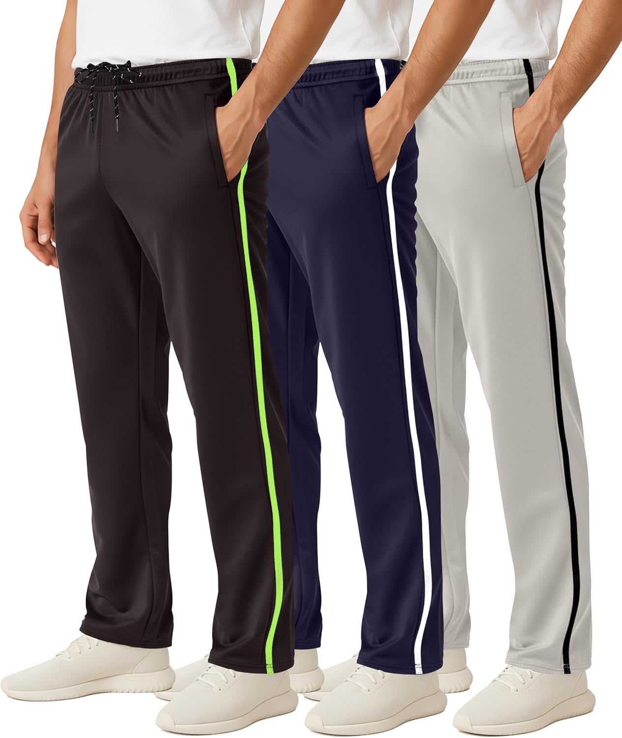 Men's Mesh Athletic Sweatpants for Gym and Casual Wear
