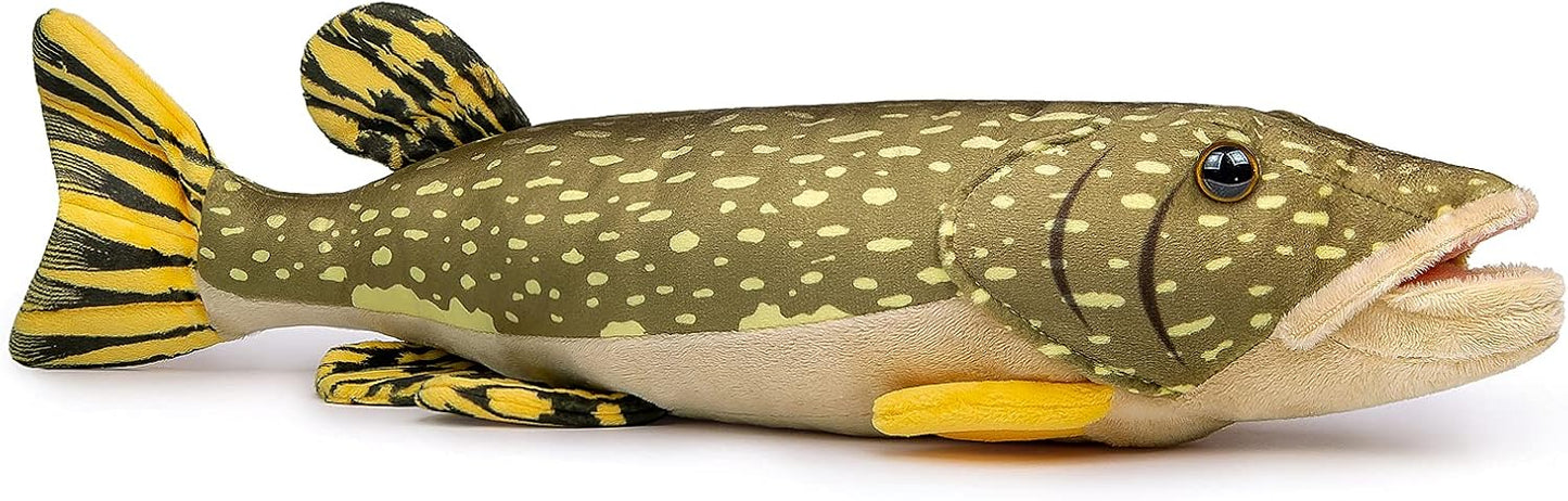 18.5 Lifelike Northern Pike Plushie - Super Soft & Educational