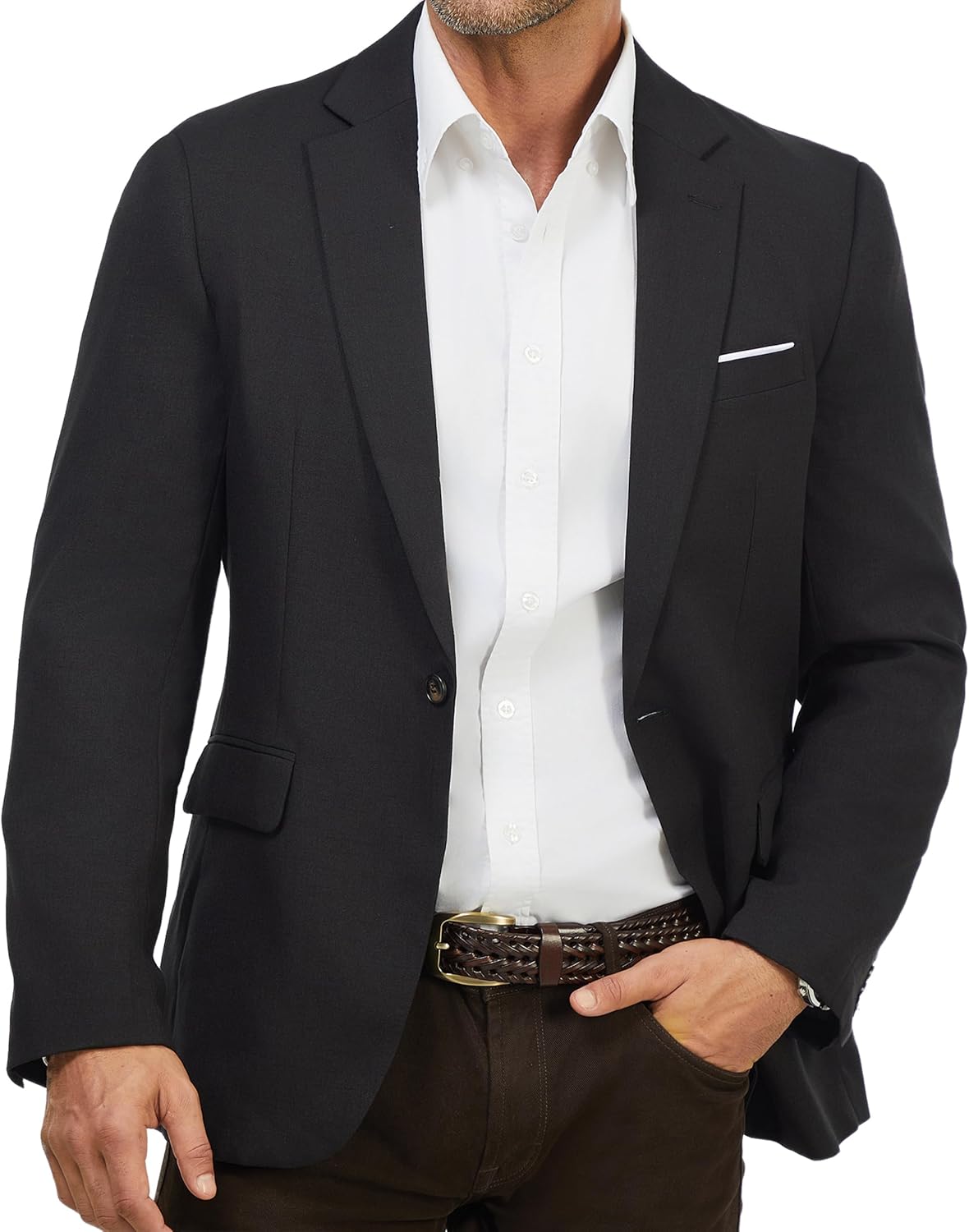 WULFUL Mens Casual Sport Coat Blazer for Stylish Occasions