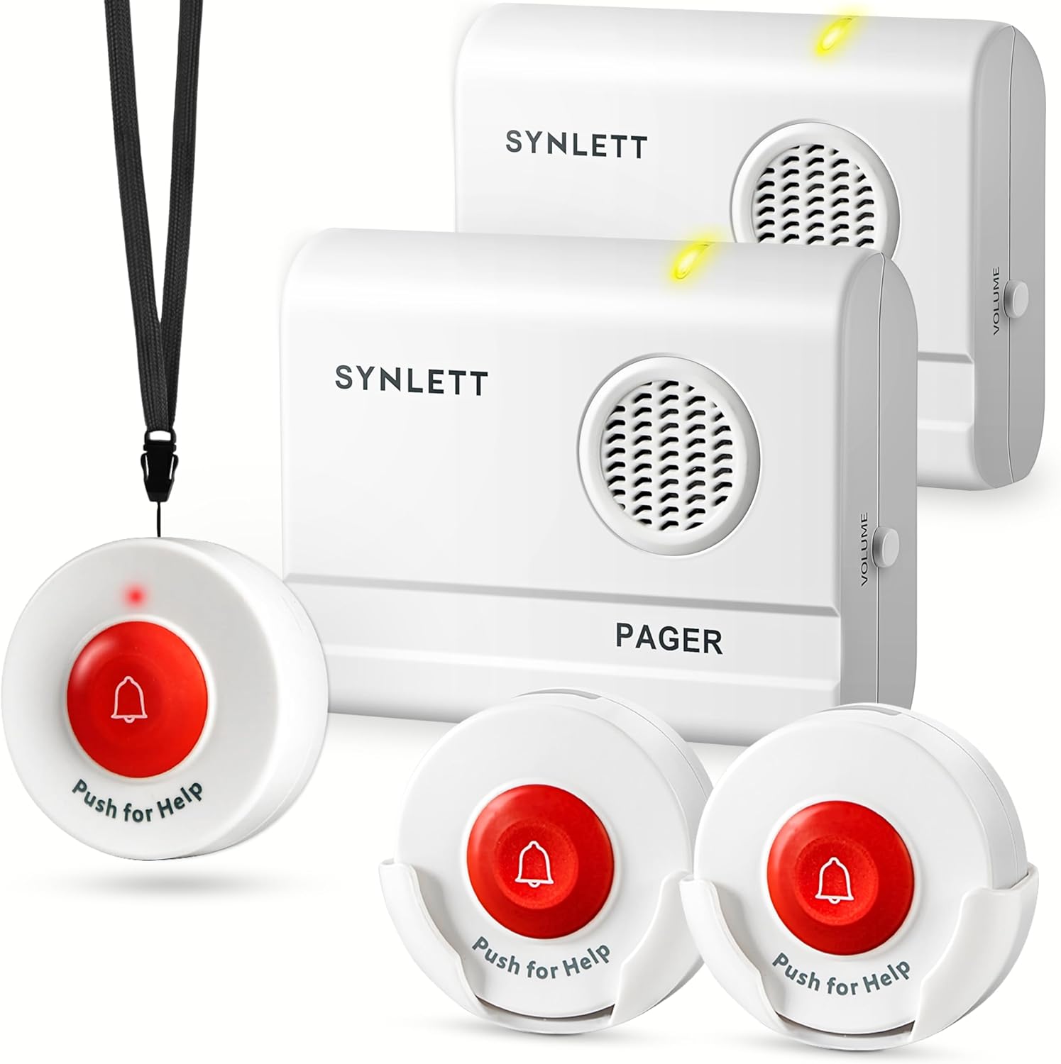 Caregiver Pager Wireless Nurse Call Button for Elderly Monitoring