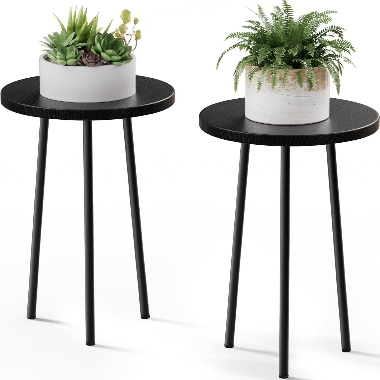 Indoor Plant Stand 2 Pack: Mid Century Modern Decor for Home