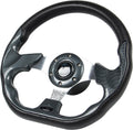 12.5ft D-Shaped Boat Steering Wheel with 3/4 Tapered Shaft - Carbon