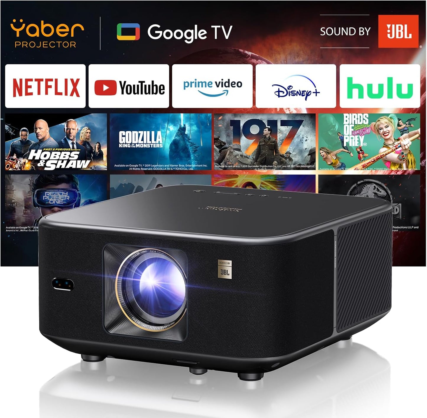 Yaber K3 Smart Projector with JBL Sound