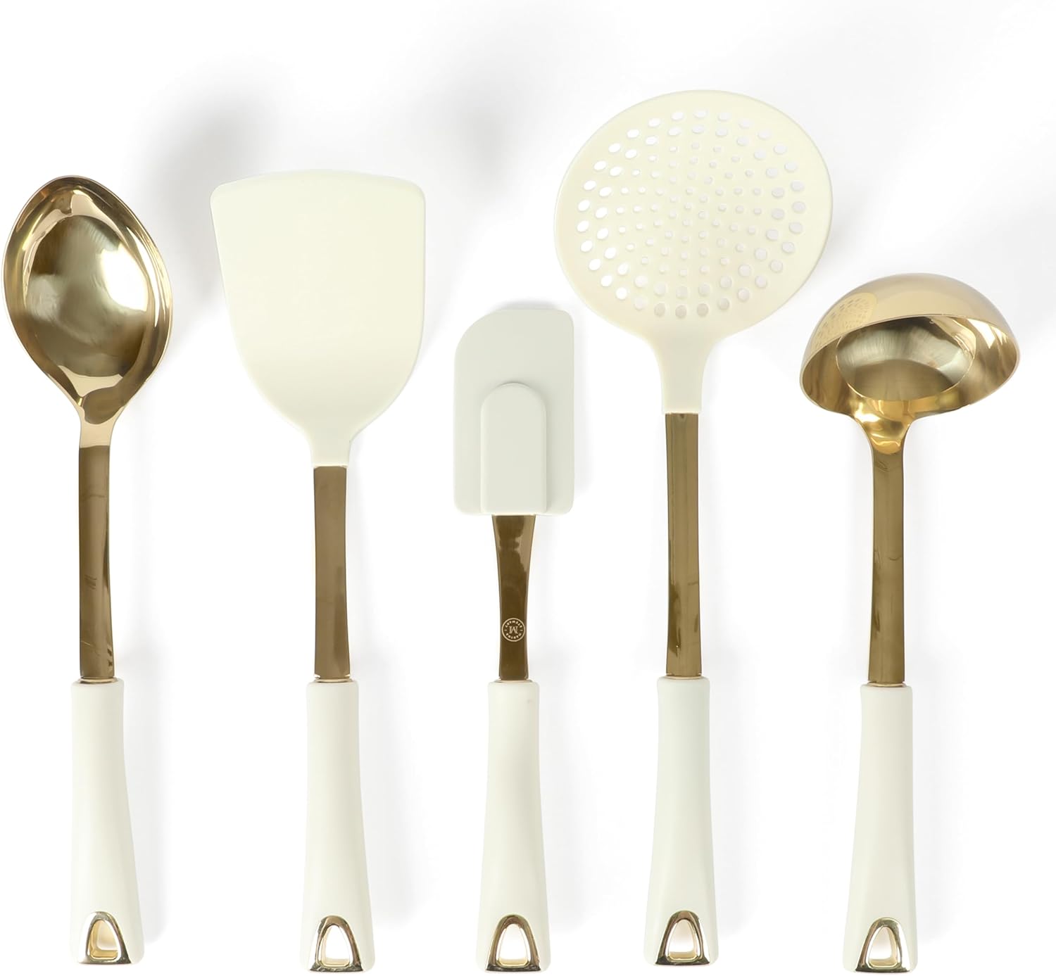 Martha Stewart Lockton 5-Piece Kitchen Tool Set in Linen Gold