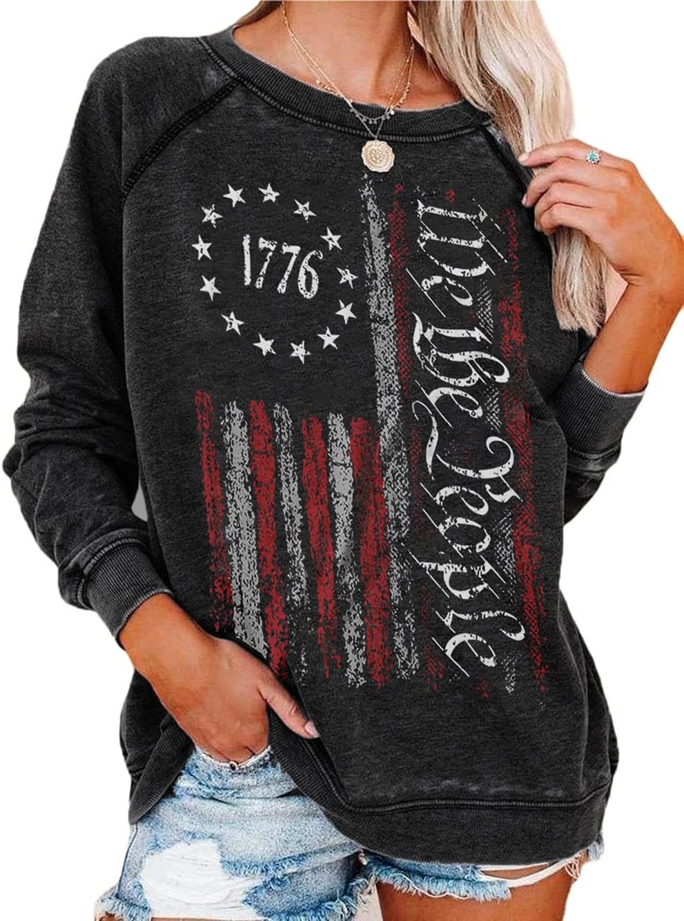 Lightweight Womens Long Sleeve Pullover for Casual Comfort