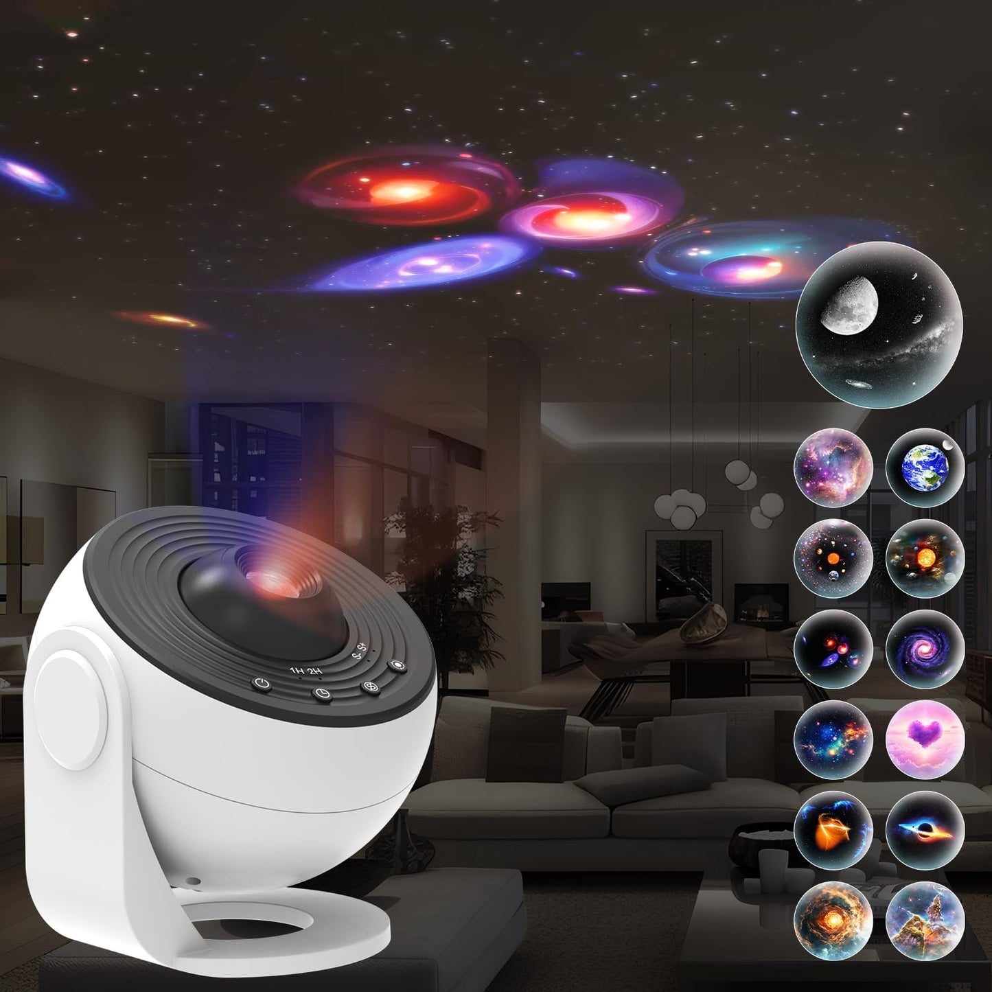 2025 Planetarium Pro: HD Galaxy Projector | Realistic Stars, Nebulae