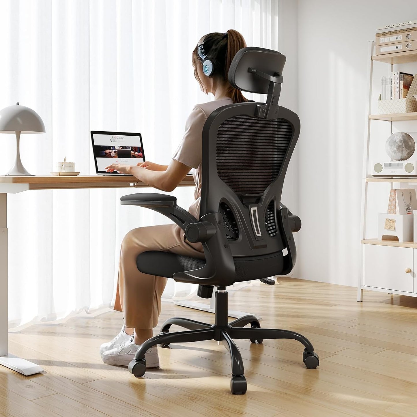 Synorla Ergonomic Big & Tall Office Chair - 350lbs Capacity, Maximum Comfort for Long Hours