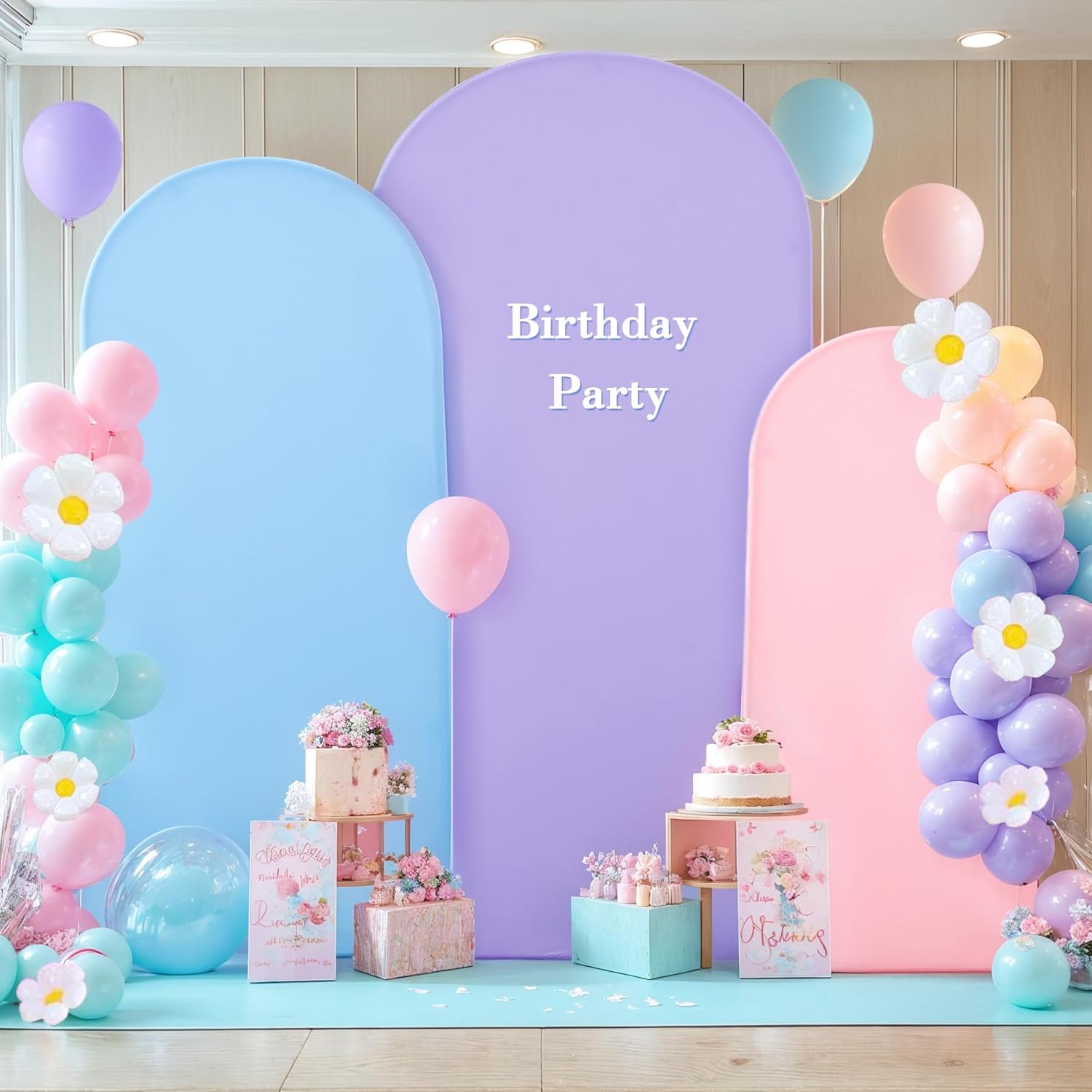 Arch Backdrop Cover Set of 3 for Weddings and Parties