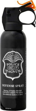 Police Magnum Large Pepper Spray Fogger - Black 25ft Tactical