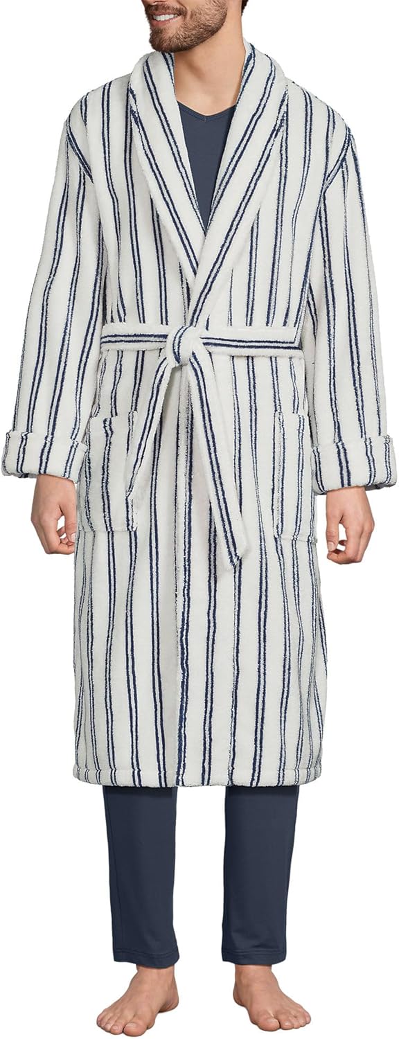 Lands' End Men's Calf Length Turkish Cotton Terry Bathrobe Review