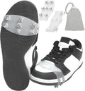 Crampons for Shoes and Boots White Translucent - 7 Steel Spikes