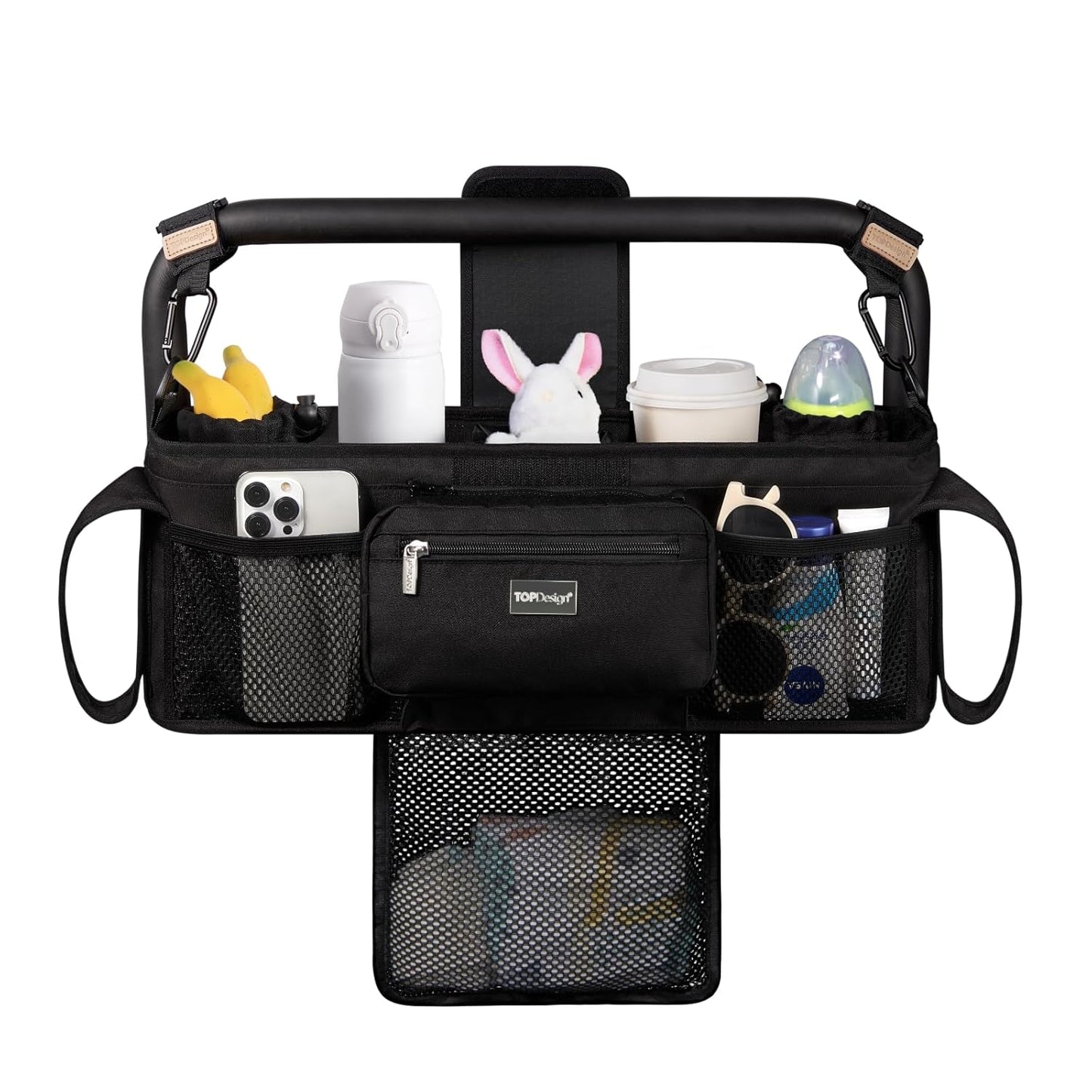 TOPDesign Universal Baby Stroller Organizer with Detachable Bag