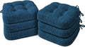 Shinnwa Dining Chair Cushions Set of 6 - Thick Dual-Layer Memory Foam