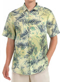 Mens Hawaiian Silk Blend Short Sleeve Shirt - Relaxed Fit
