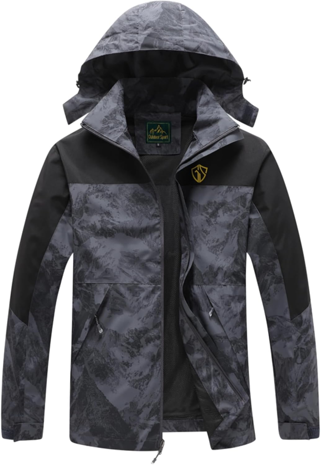 GIISAM Rain Jacket for Men - Lightweight Waterproof Windbreaker