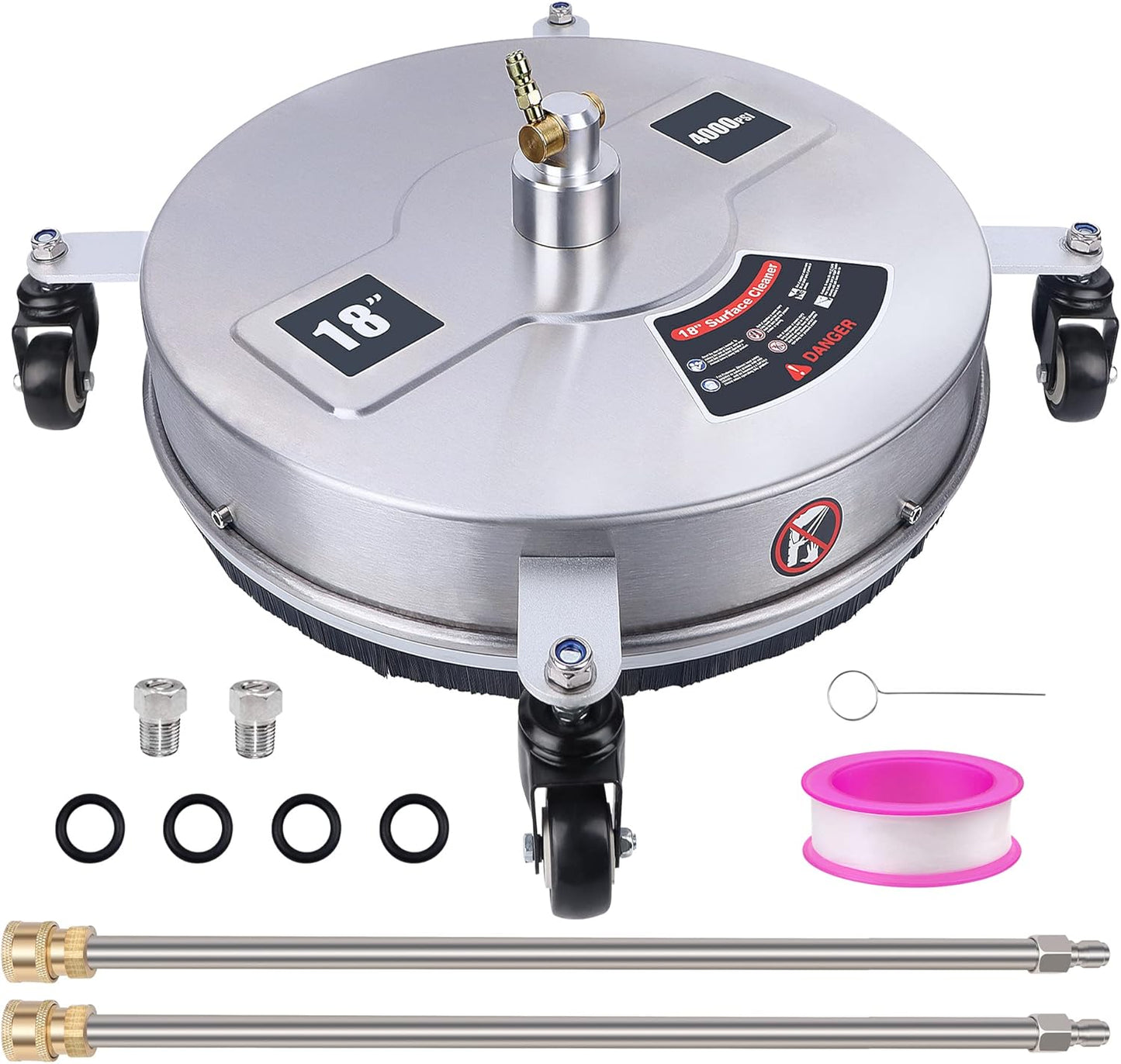 18 Inch Pressure Washer Surface Cleaner for Fast Effective Cleaning