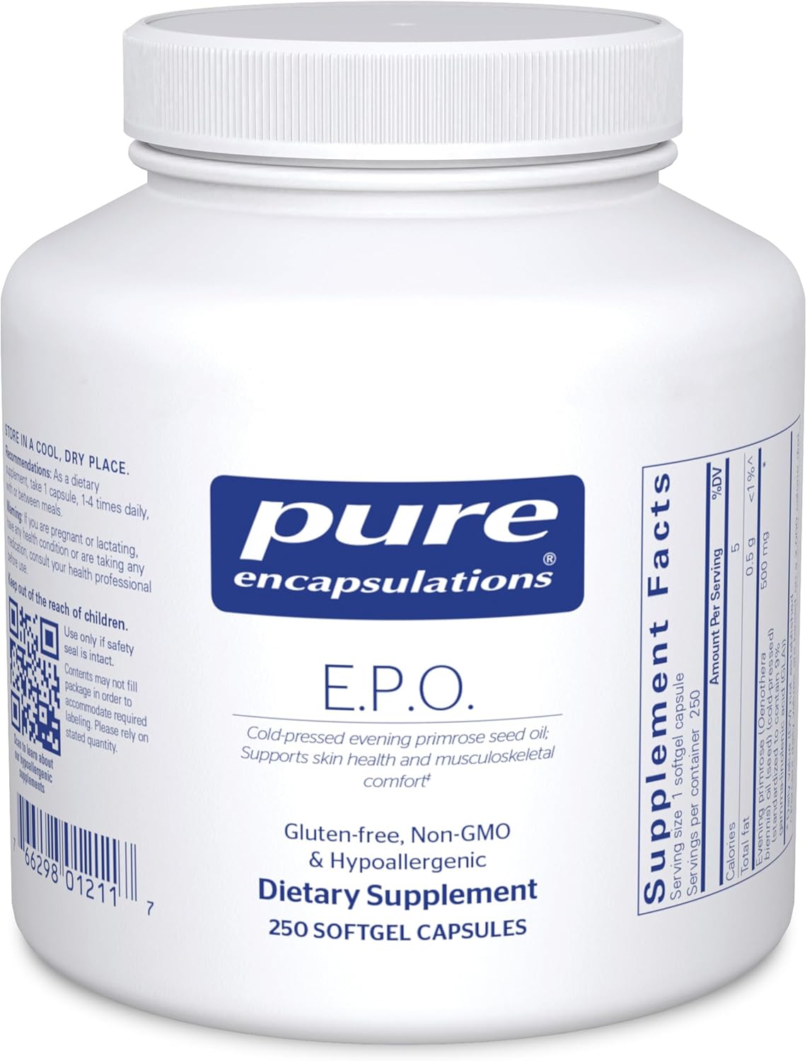 Evening Primrose Oil Softgel Capsules for Healthy Skin Support