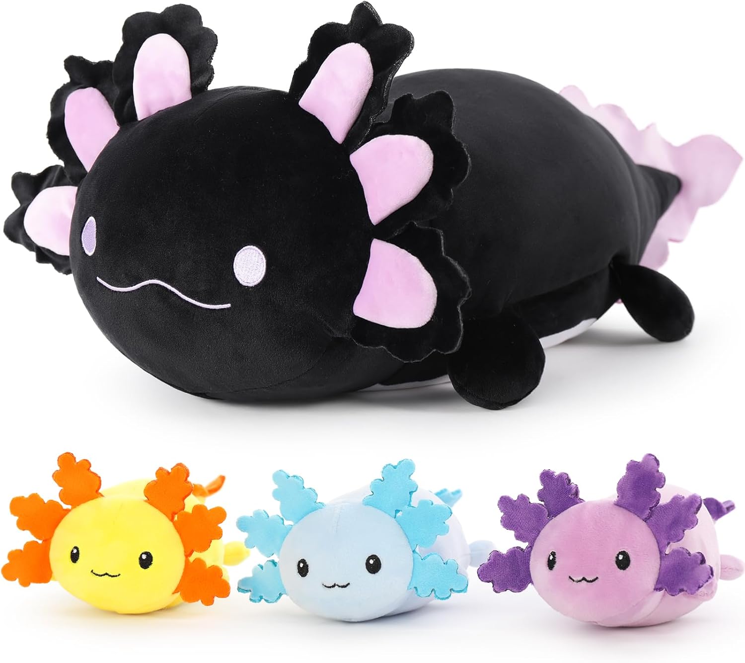 Giant Axolotl Plush with 3 Babies - Soft Stuffed Animals