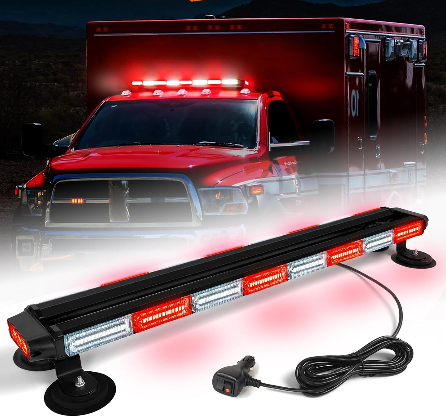 34inch LED Emergency Rooftop Strobe Light Bar for Safety