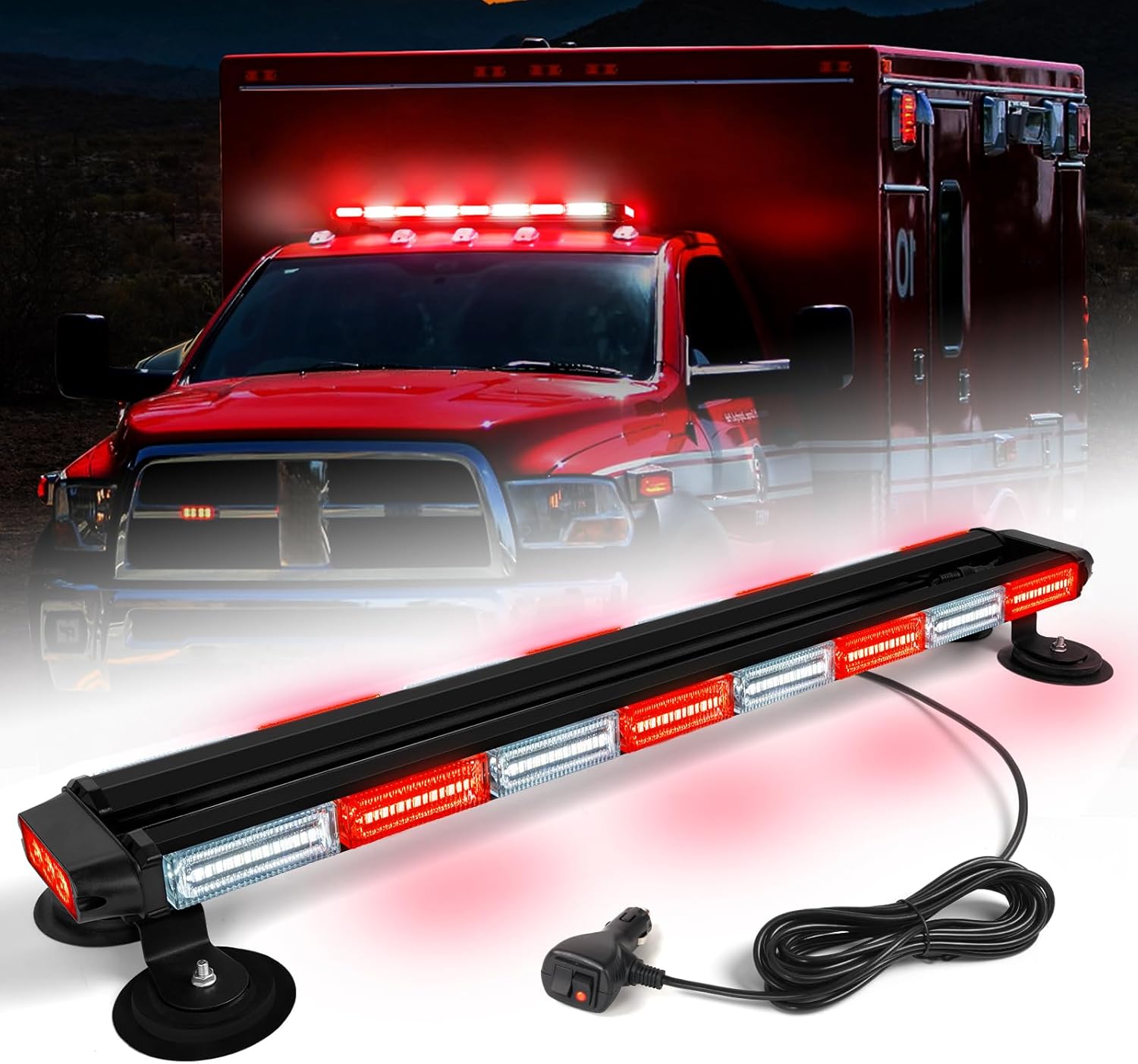 34inch LED Emergency Rooftop Strobe Light Bar for Safety