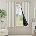 Boho Blackout Curtains 63 Inches Long for Bedroom Decor