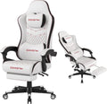 Gaming Chair Ergonomic Computer Chair with Retractable Footrest